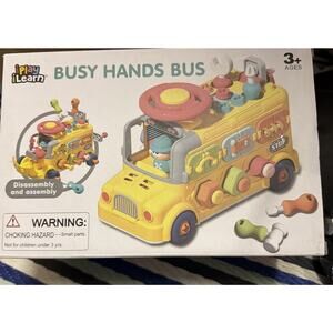 iPlay, iLearn Toddler Busy Bus Toy Ages 3+, Yellow